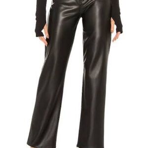 Pistola Cassie Super High Straight Pant in Black